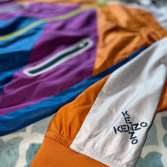 KENZO Colorful Windbreaker with Hood - Picture 2 of 8